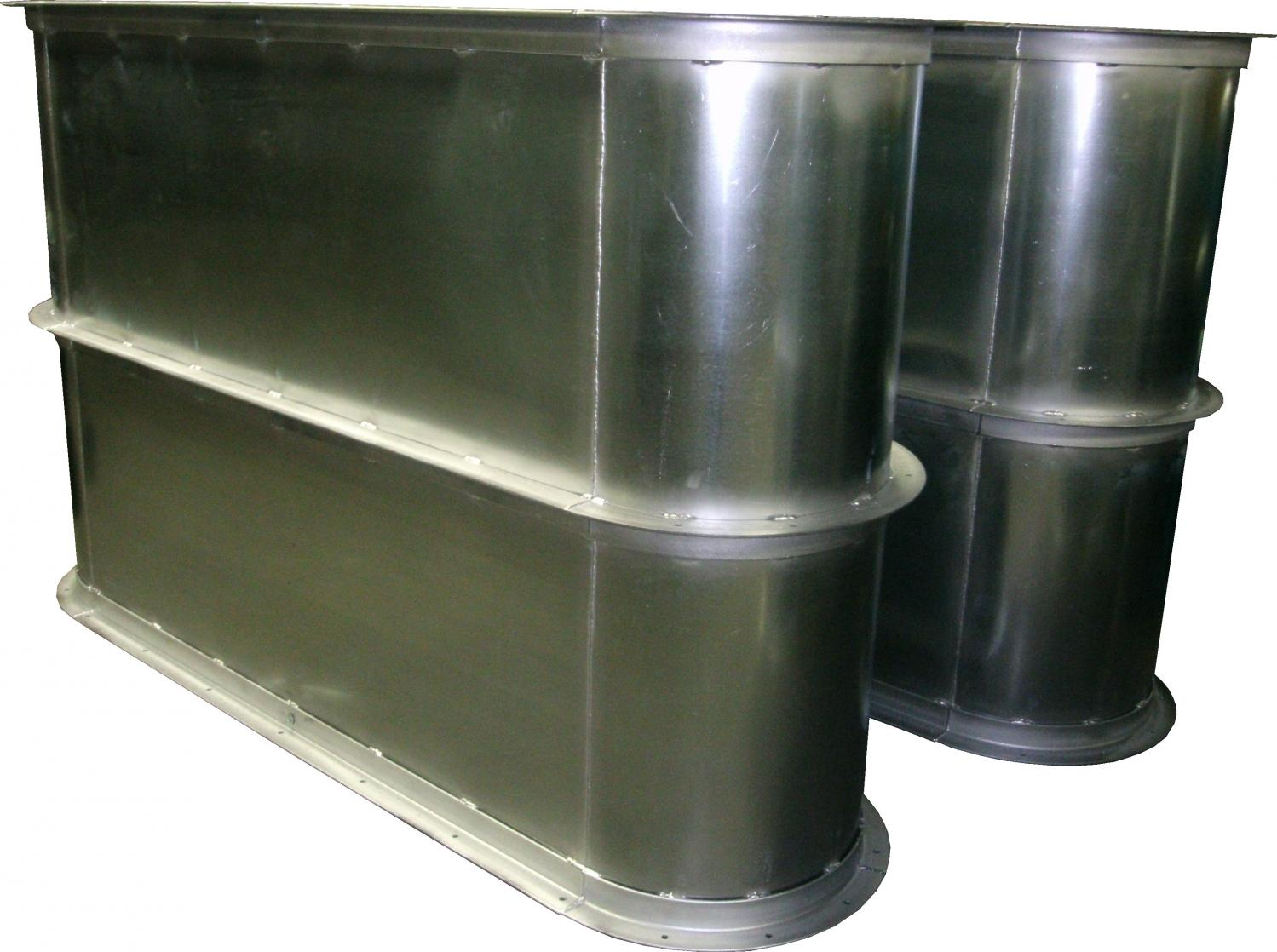 16 Gauge Welded Galvanized Oval Duct